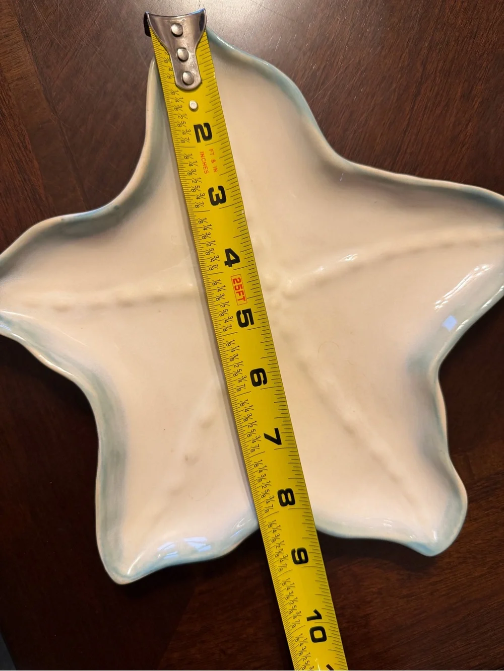 Starfish Beach Themed Ceramic Plate